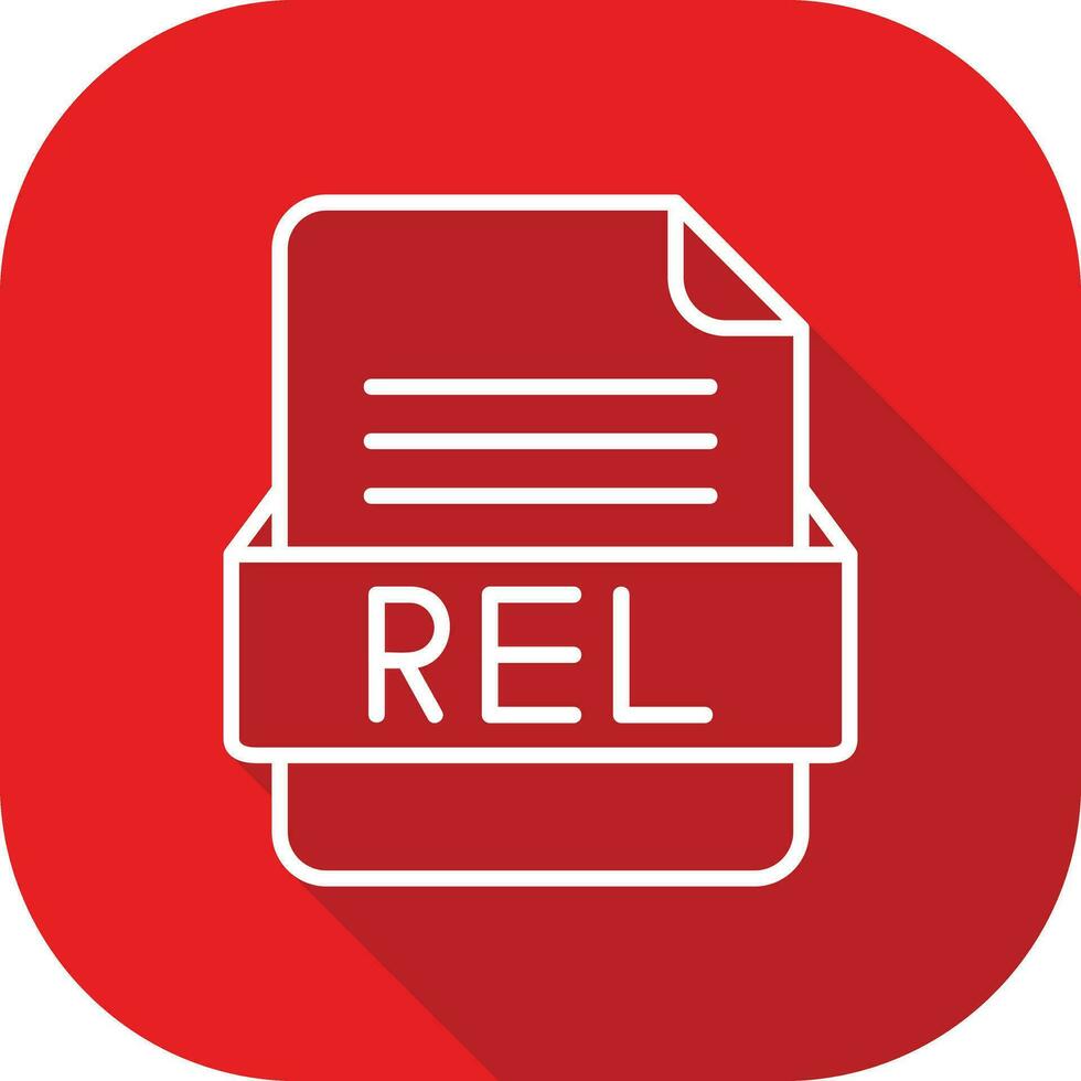 REL File Format Vector Icon