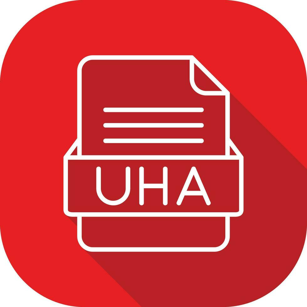 UHA File Format Vector Icon