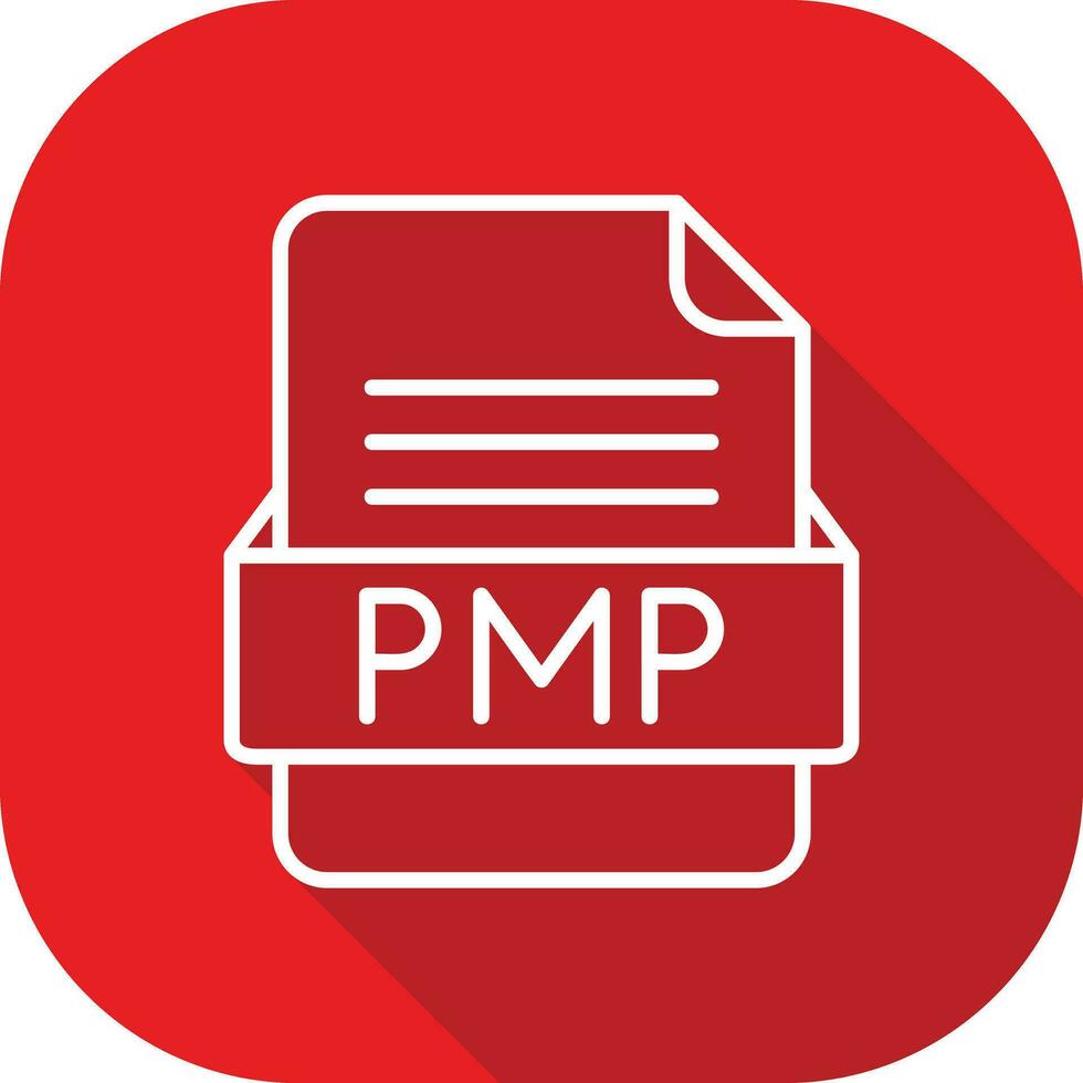 PMP File Format Vector Icon