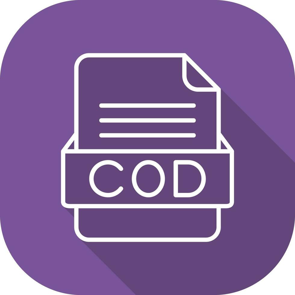 COD File Format Vector Icon