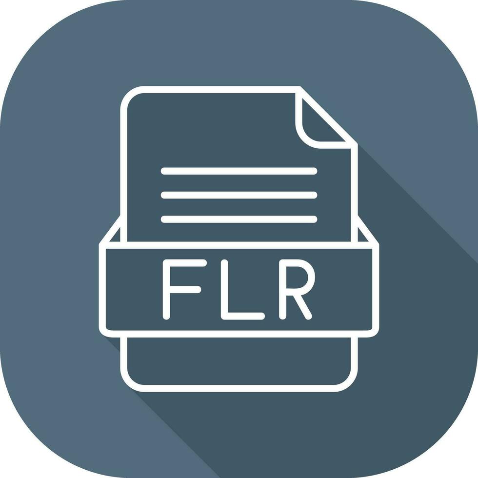 FLR File Format Vector Icon