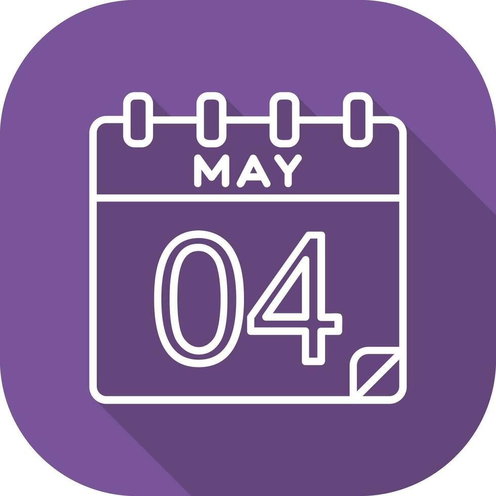 4 May Vector Icon