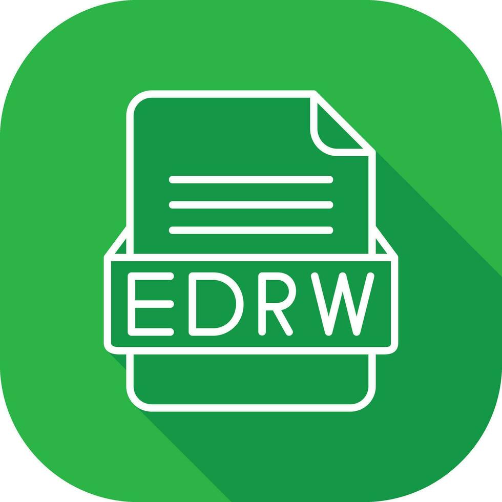 edrw archivo formato vector icono