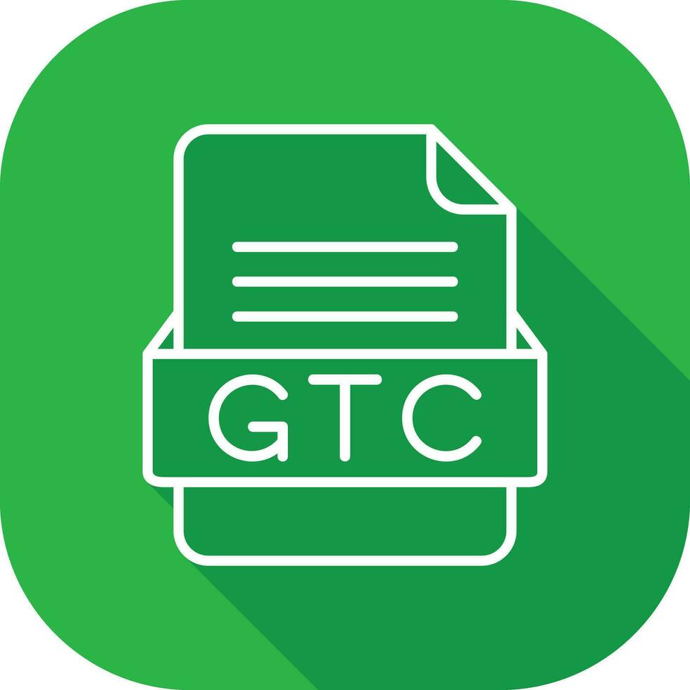 GTC File Format Vector Icon