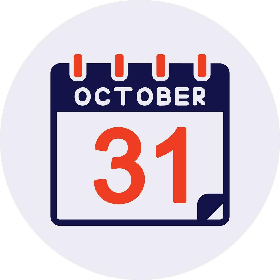 31 October Vector Icon