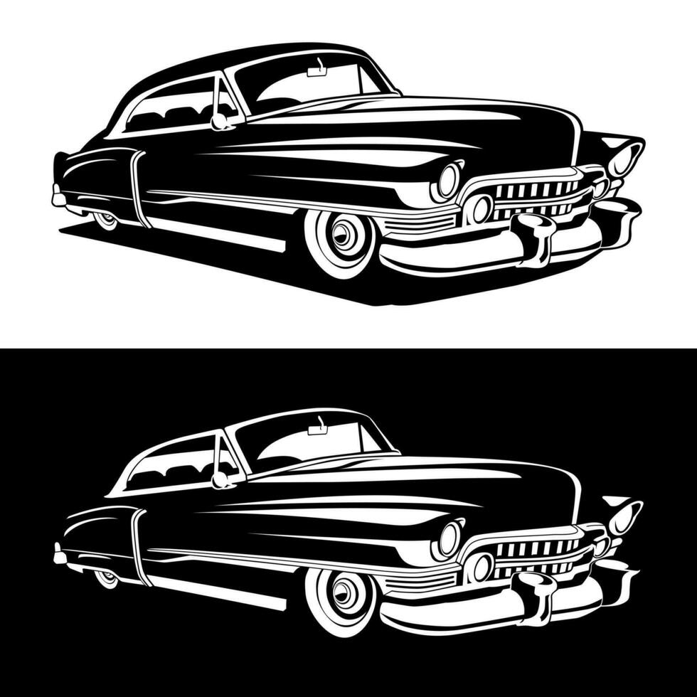 vector de diseño de ilustración de coche clásico