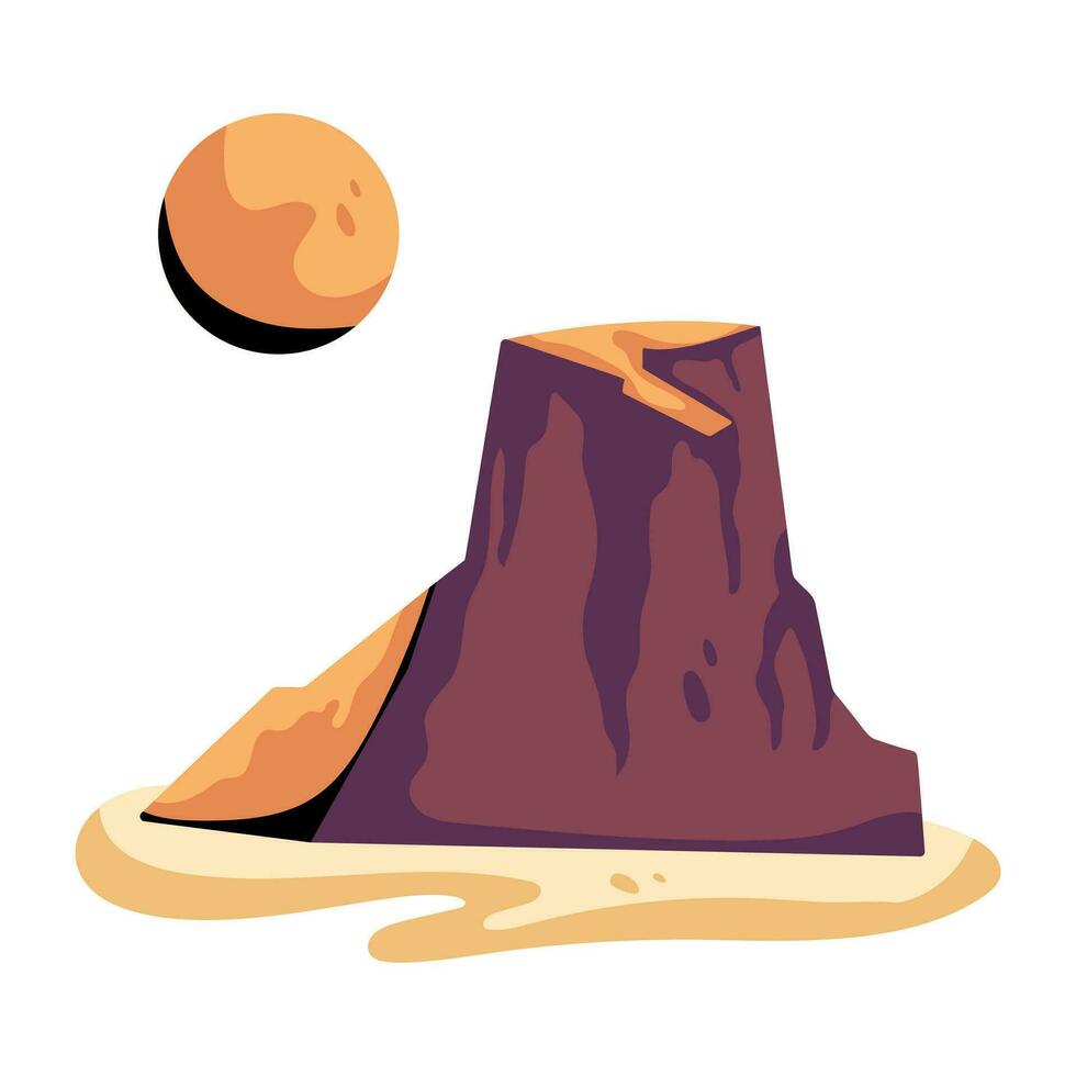 Trendy Desert Canyon vector