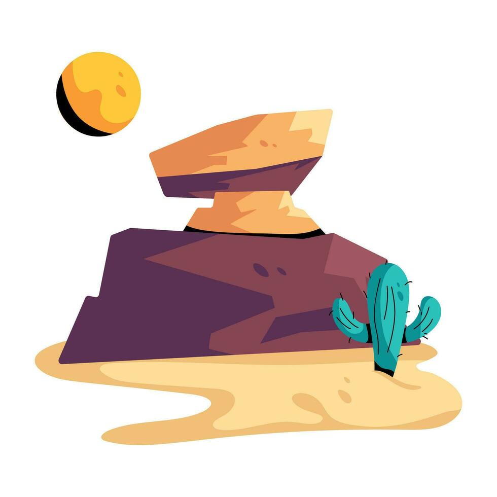 Trendy Stone Canyon vector