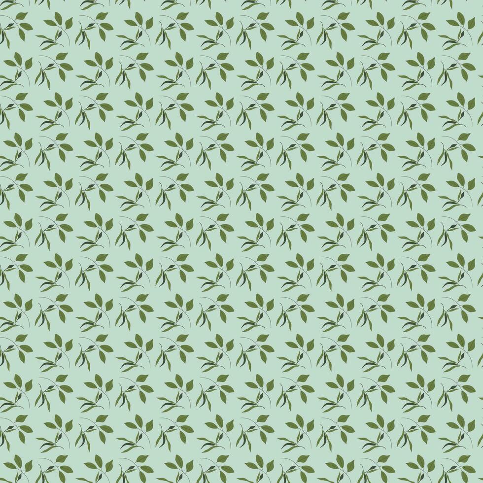 leaf Seamless Pattern Design vector