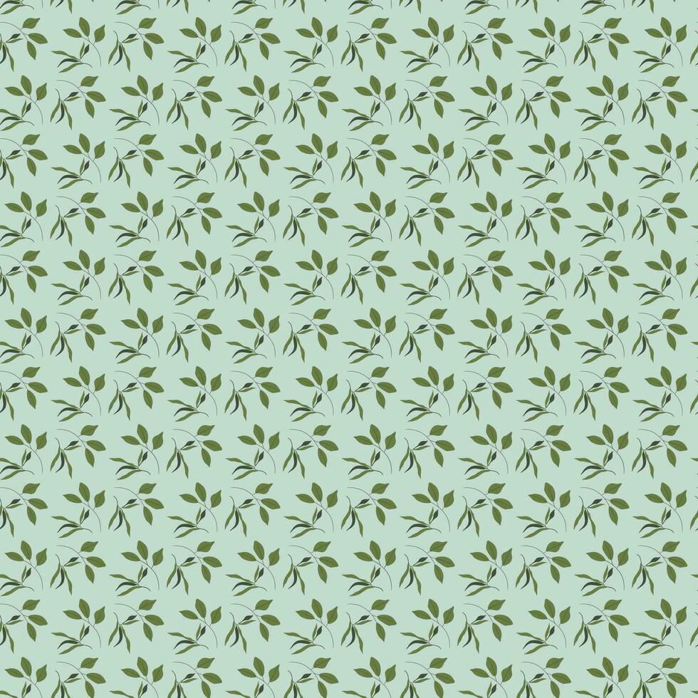 leaf Seamless Pattern Design vector