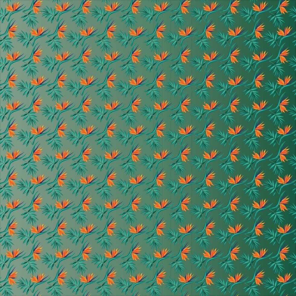 Leaf with gradients Seamless Pattern Design vector