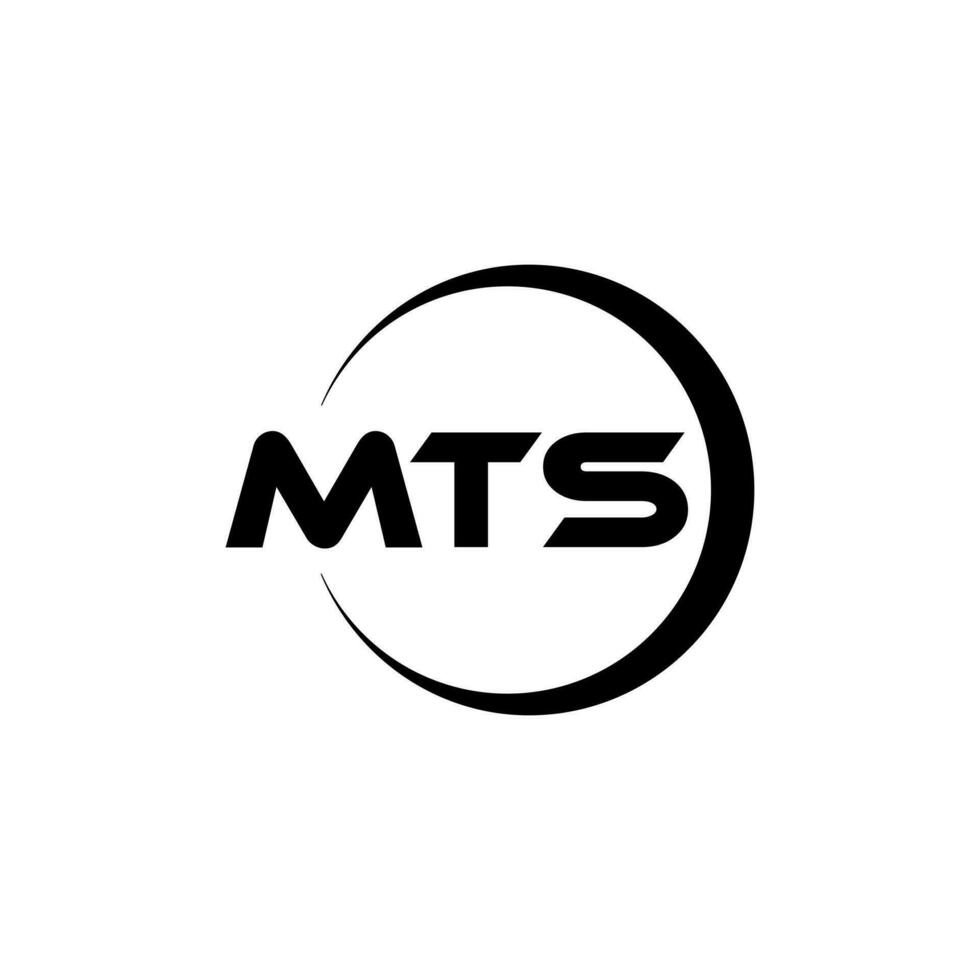 MTS Letter Logo Design, Inspiration for a Unique Identity. Modern Elegance and Creative Design. Watermark Your Success with the Striking this Logo. vector