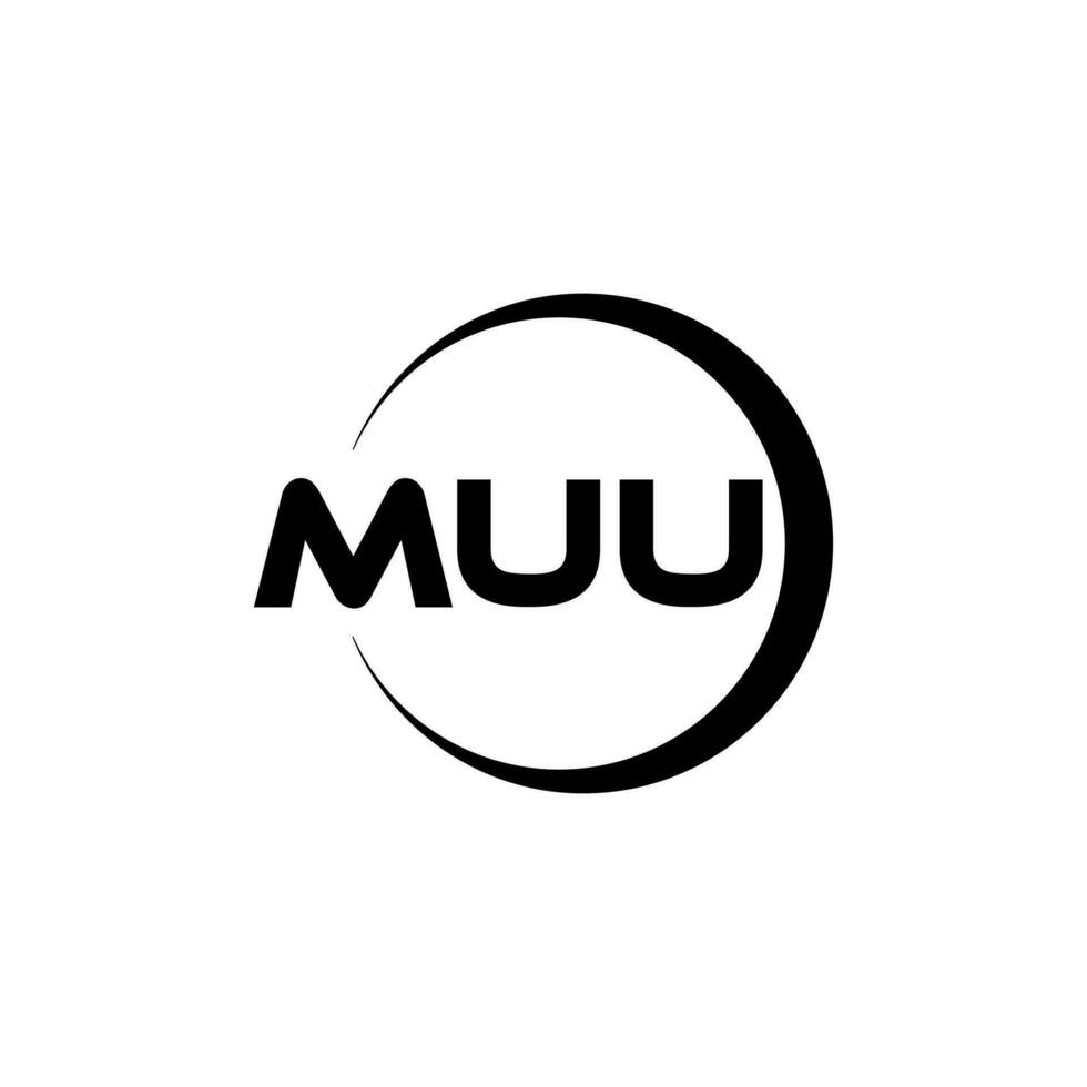 MUU Letter Logo Design, Inspiration for a Unique Identity. Modern Elegance and Creative Design. Watermark Your Success with the Striking this Logo. vector