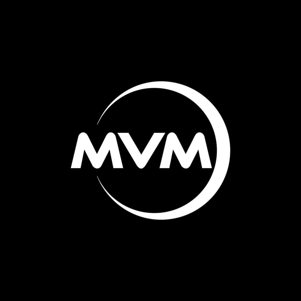 mvm letra logo diseño, inspiración para un único identidad. moderno elegancia y creativo diseño. filigrana tu éxito con el sorprendentes esta logo. vector