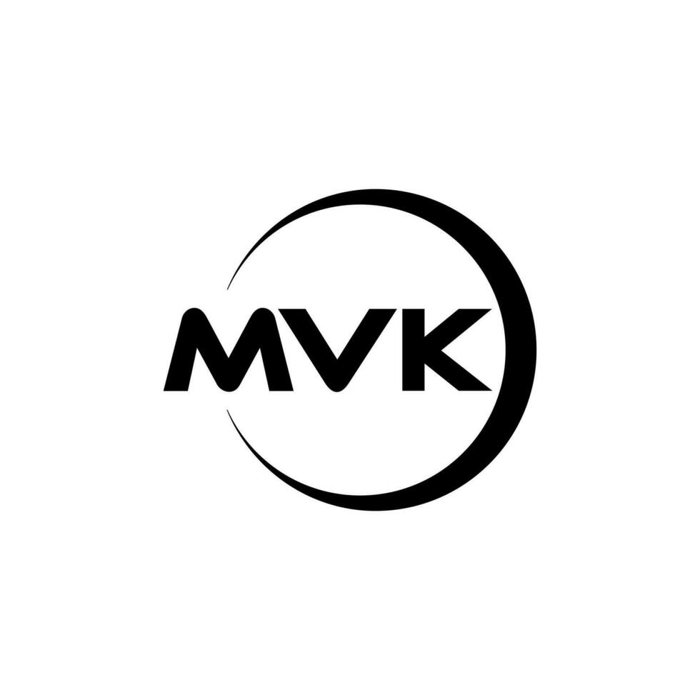 MVK Letter Logo Design, Inspiration for a Unique Identity. Modern Elegance and Creative Design. Watermark Your Success with the Striking this Logo. vector