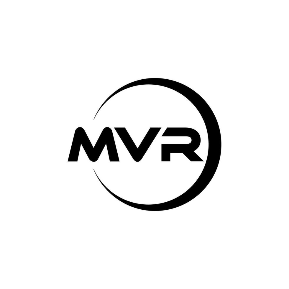 mvr letra logo diseño, inspiración para un único identidad. moderno elegancia y creativo diseño. filigrana tu éxito con el sorprendentes esta logo. vector