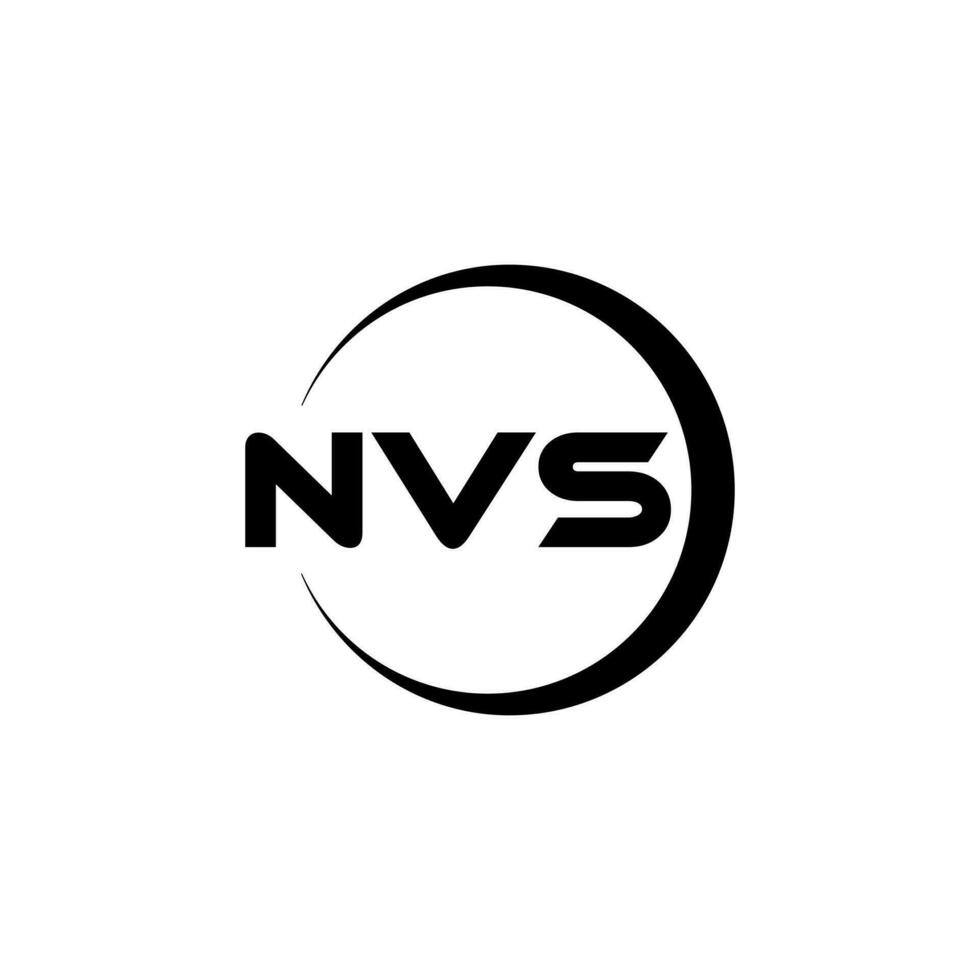 NVS Letter Logo Design, Inspiration for a Unique Identity. Modern Elegance and Creative Design. Watermark Your Success with the Striking this Logo. vector