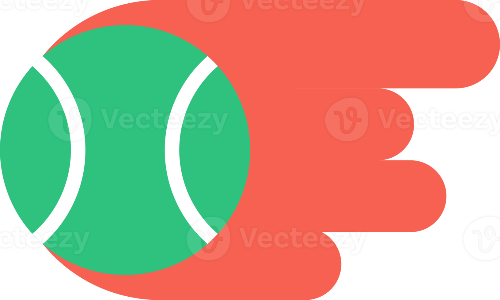 Green tennis ball sport icon png