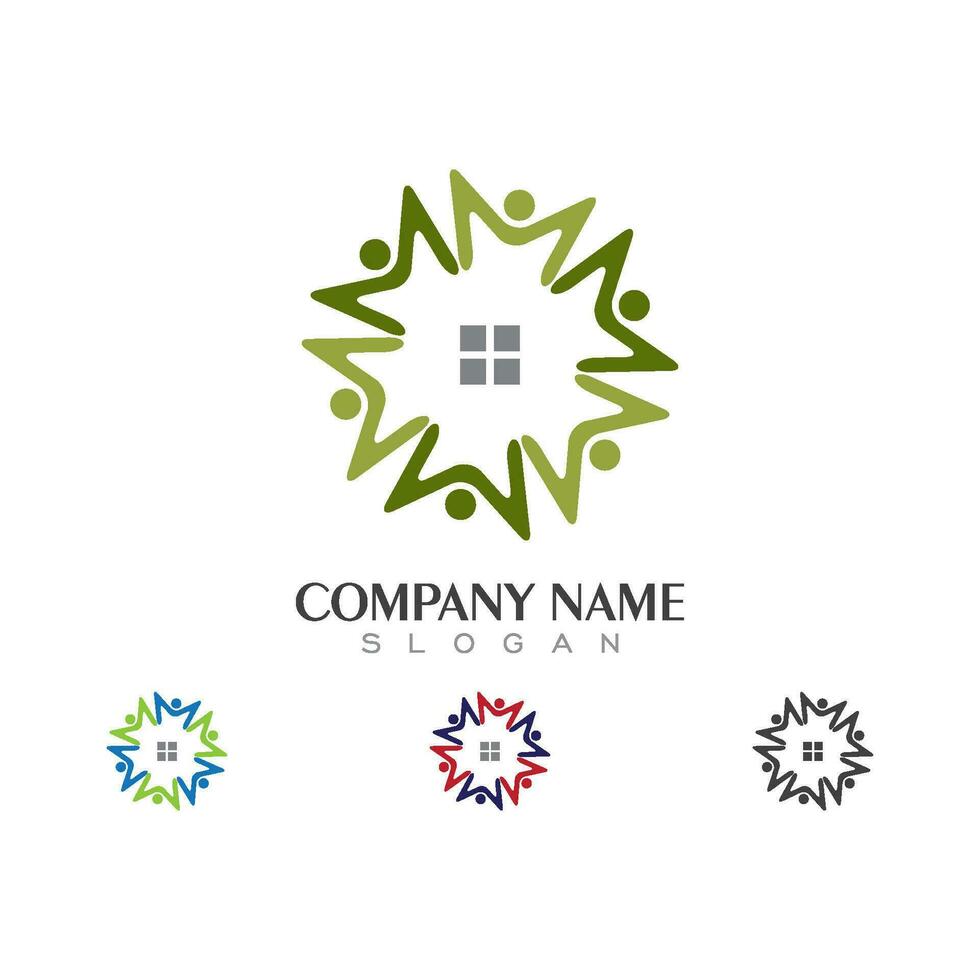 Property and Construction Logo design vector