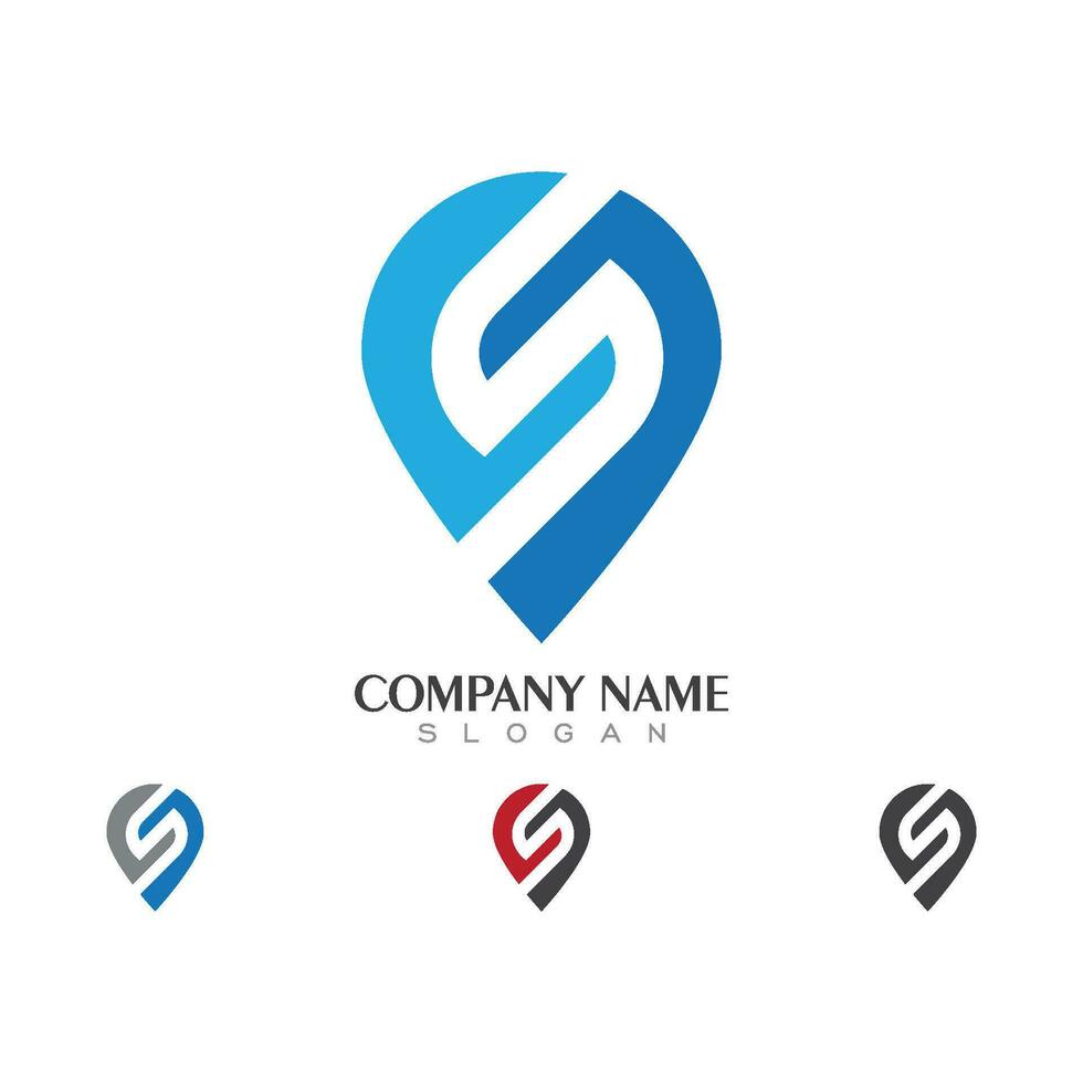 Location point Logo template vector