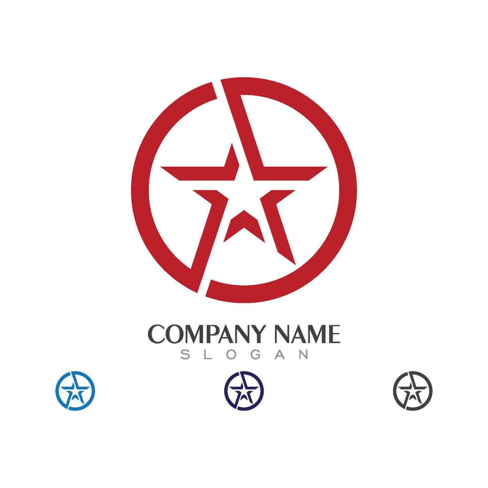 Star icon Template vector