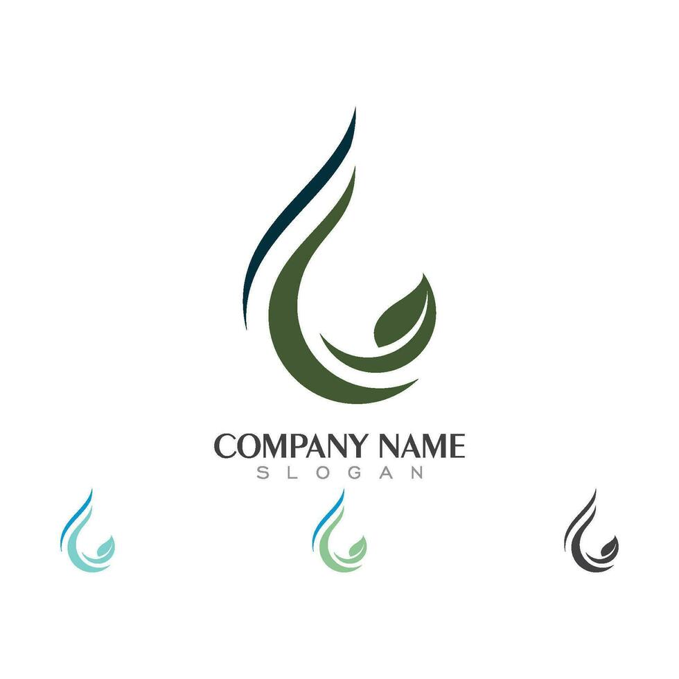 water drop Logo Template vector