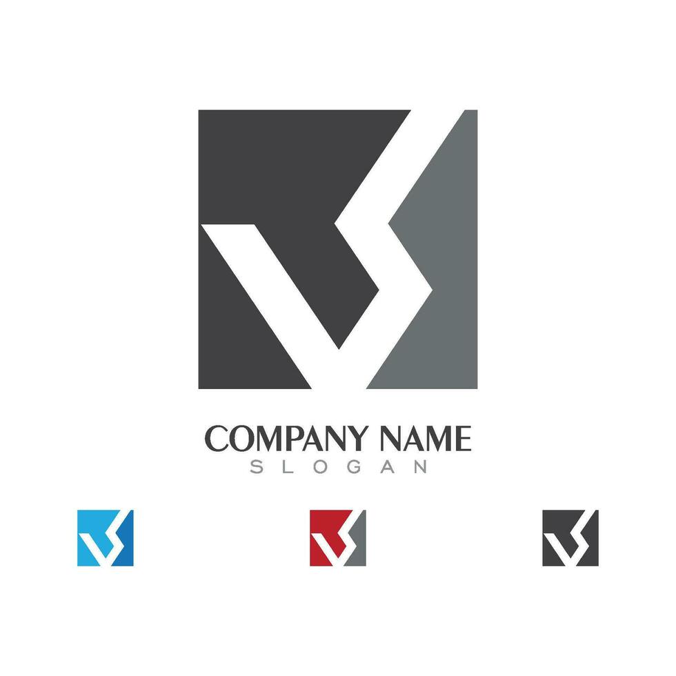 V Letter Logo Template vector