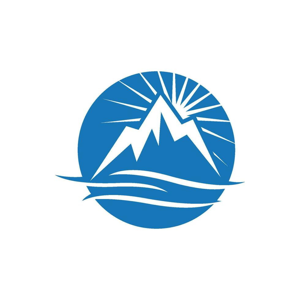 Mountain icon Logo vector