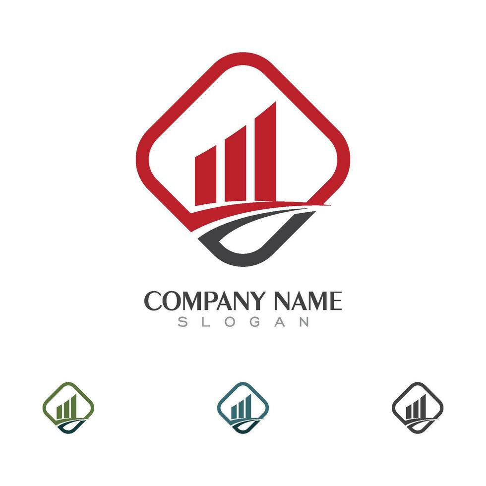 plantilla de logotipo de finanzas empresariales vector