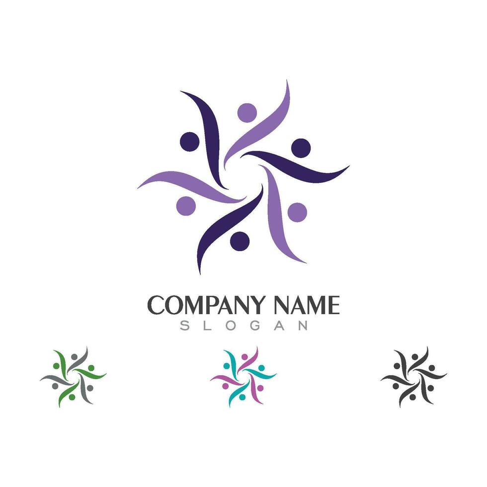 Community, network and social icon vector