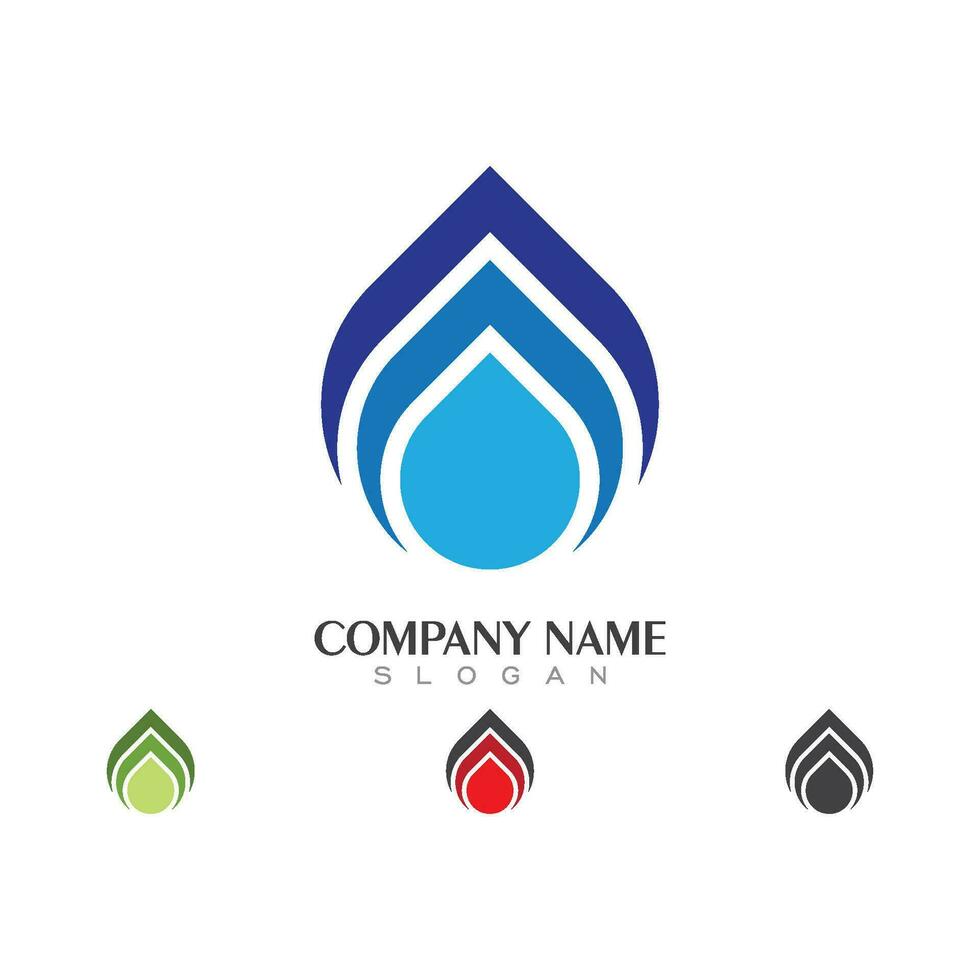 water drop Logo Template vector