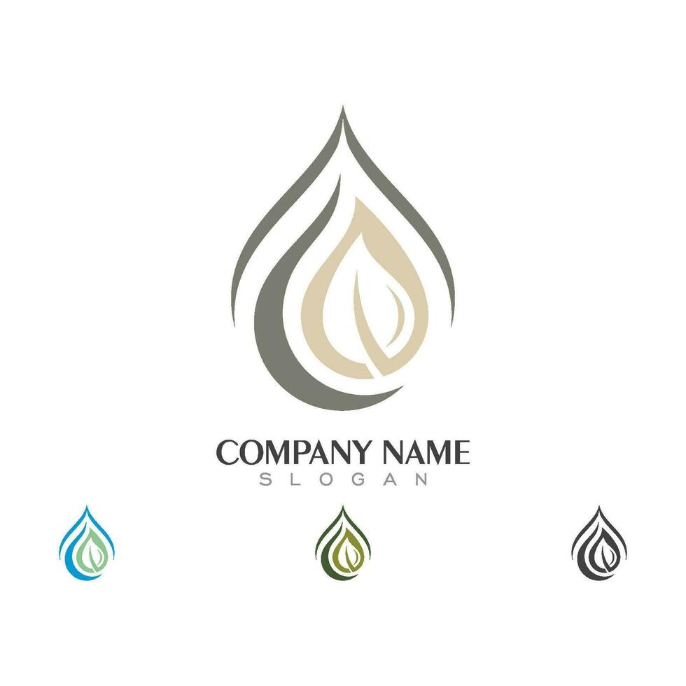water drop Logo Template vector