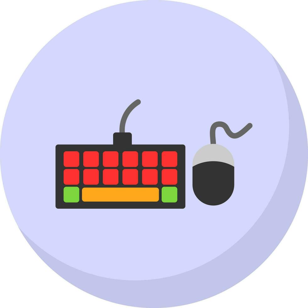 teclado y ratón vector icono diseño