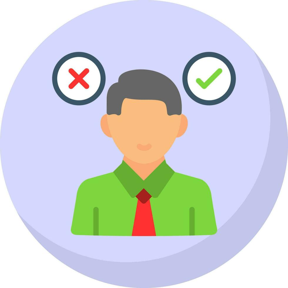 Decision Making Vector Icon Design