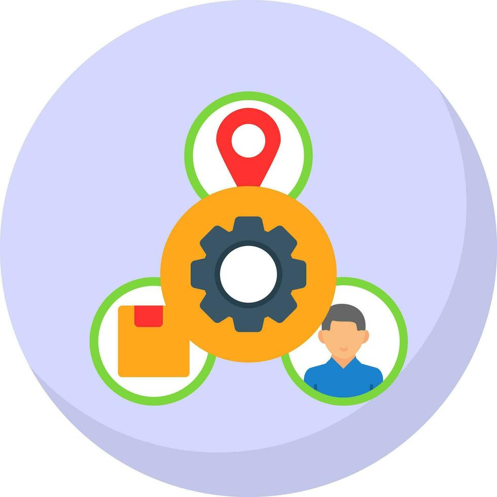 Supplier Management Vector Icon Design