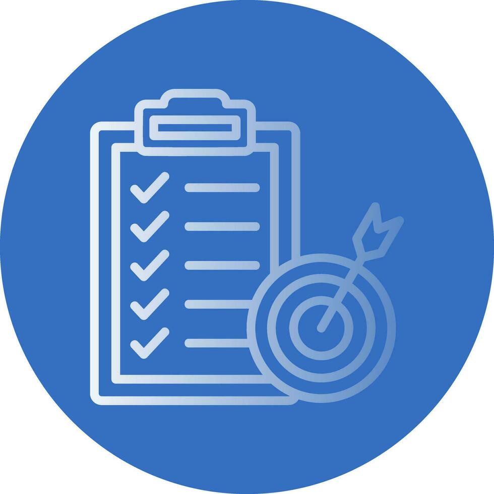 Goal Setting Vector Icon Design