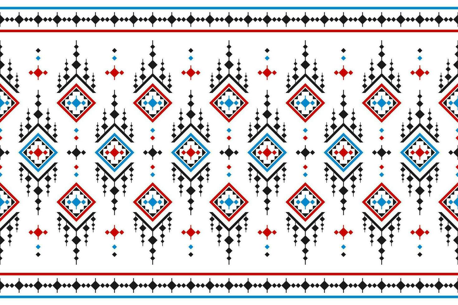 Carpet tribal pattern art. Geometric ethnic seamless pattern traditional. American, Mexican style. vector