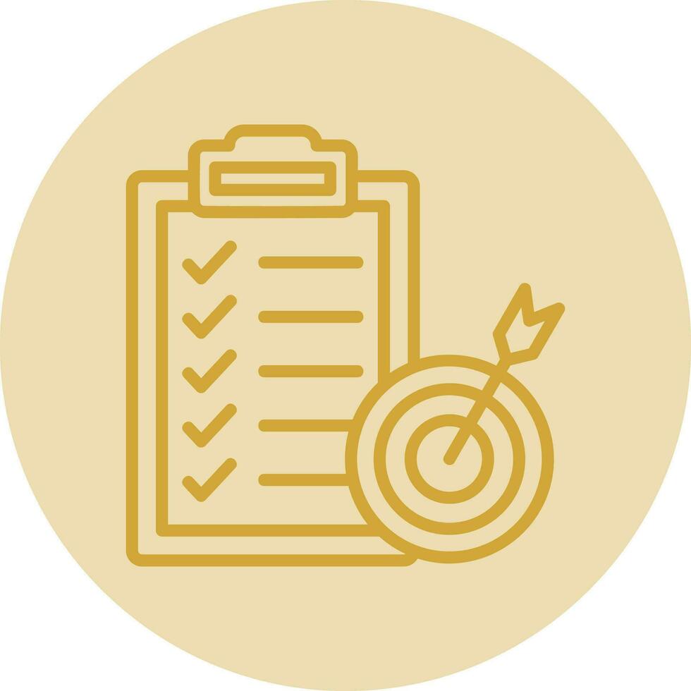 Goal Setting Vector Icon Design