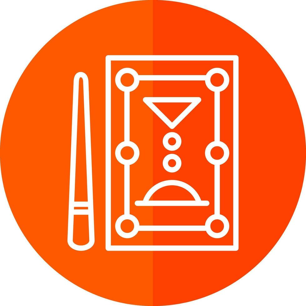 Pool Table Vector Icon Design