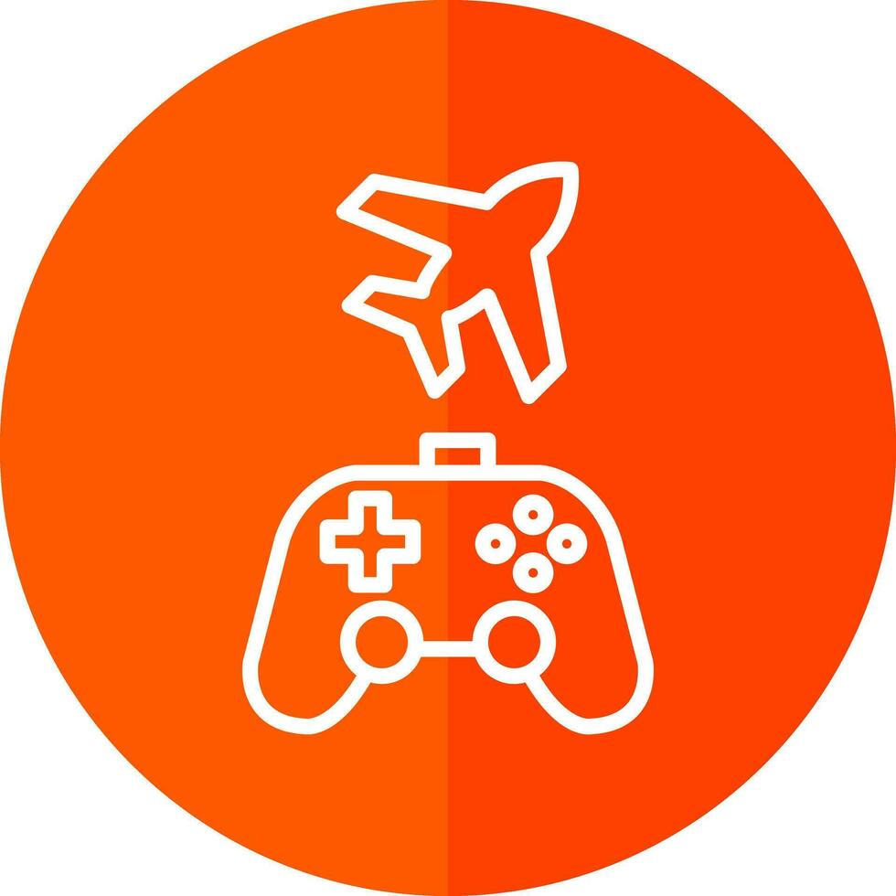 Game plane Vector Icon Design