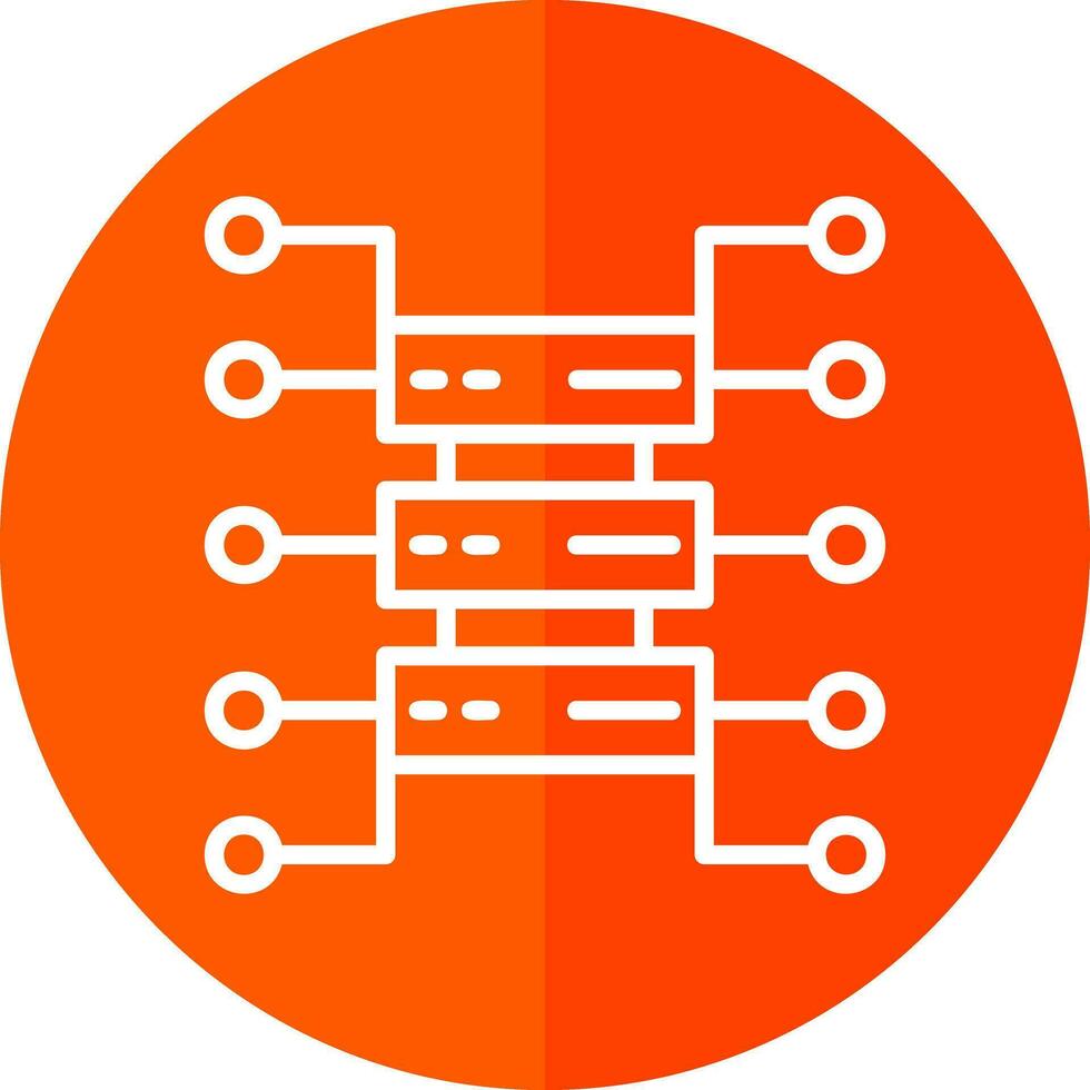 Organizational Structure Vector Icon Design