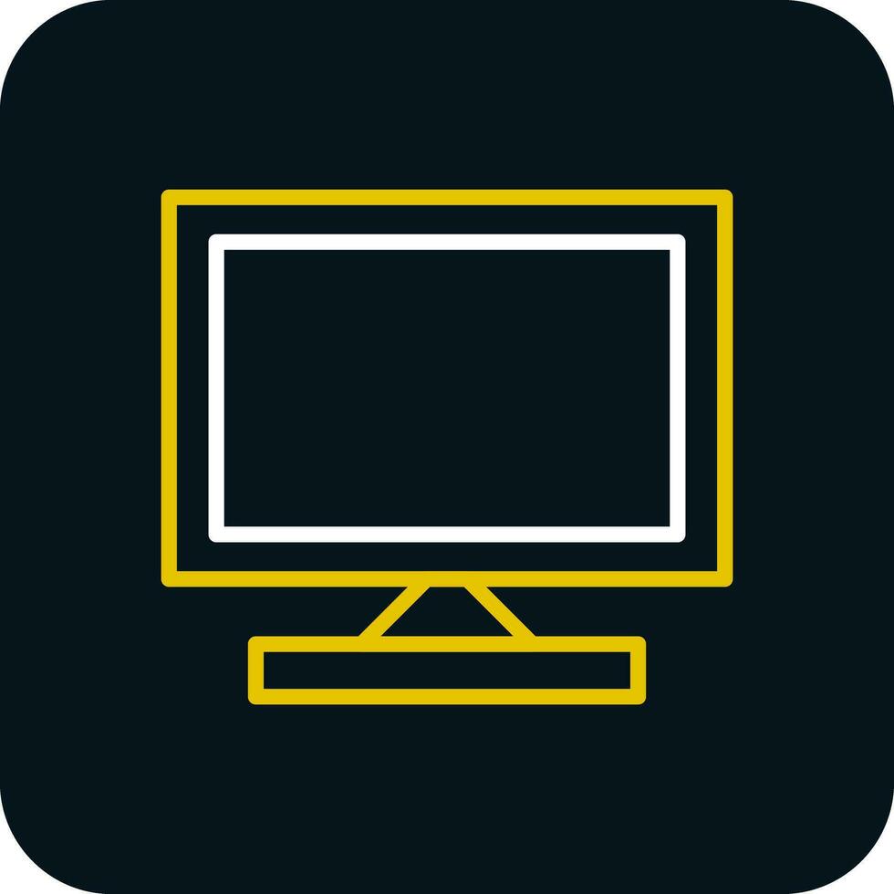 Monitor Screen Vector Icon Design