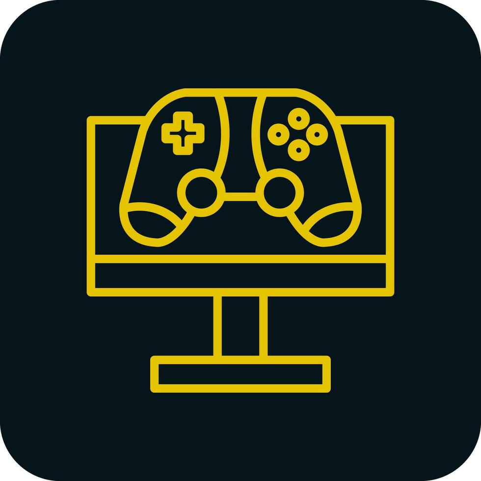Monitor Screen Vector Icon Design