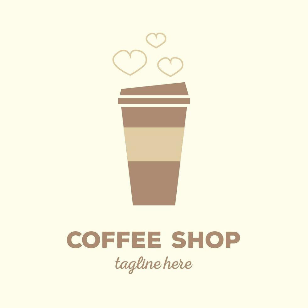 coffee logo abstract brand identity for Restaurant, Cafe, shop vector illustration