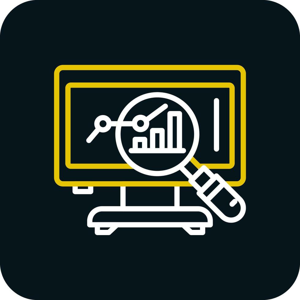 Market Analysis Vector Icon Design