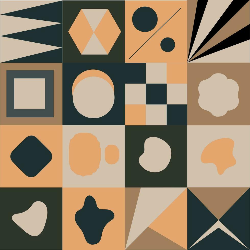 Shapes design in square for templates vector