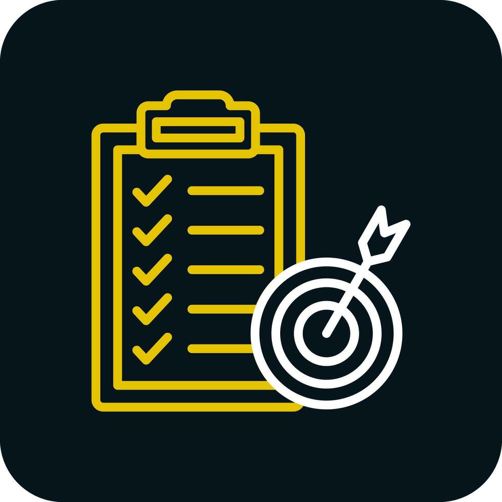Goal Setting Vector Icon Design