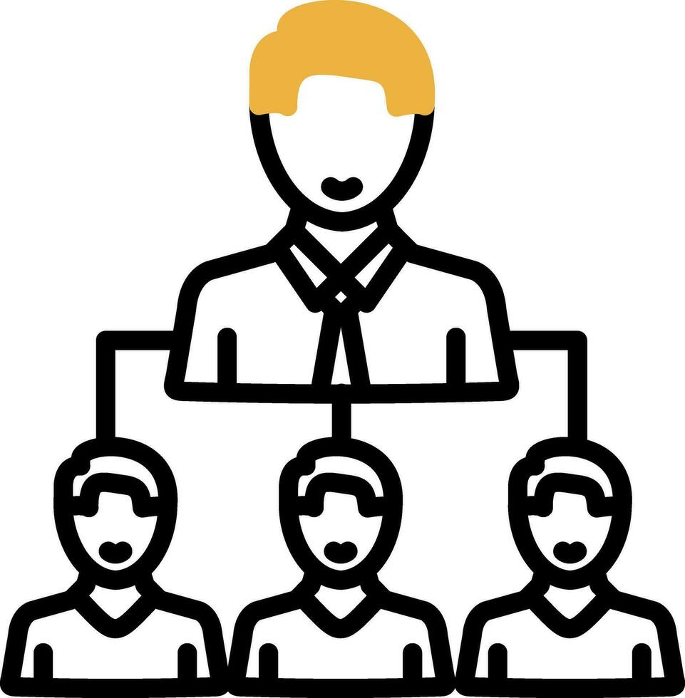 Leadership by Example Vector Icon Design