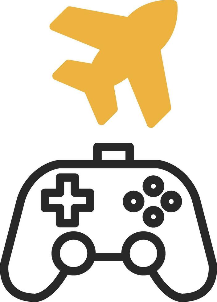 Game plane Vector Icon Design