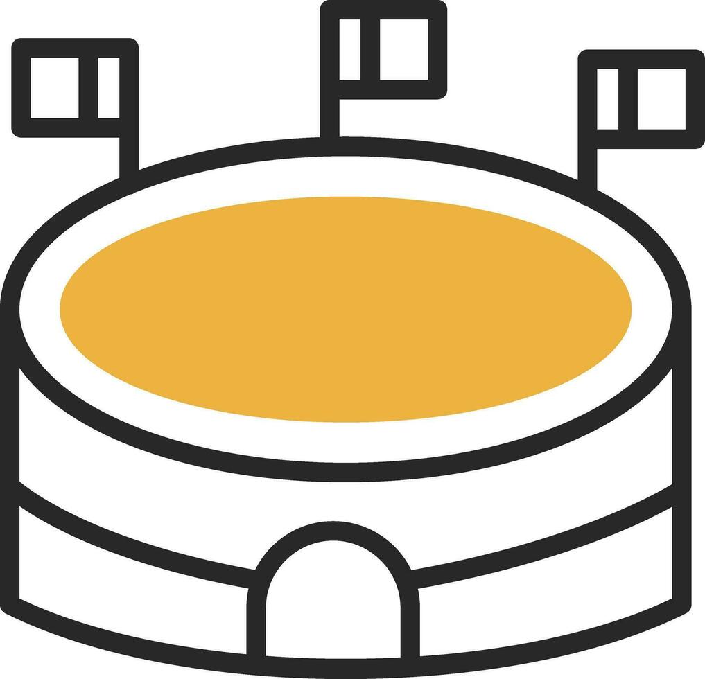 diseño de icono de vector de estadio